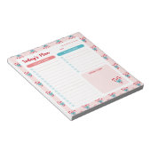 Candy Canes en Bows Daily To Do List Planner Notitieblok (Schuin)