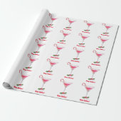 Candy Canes en Cocktails Christmas Holiday Party Cadeaupapier (Uitgerold)