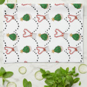 Candy Canes en Cupcakes Theedoek (Gevouwen)