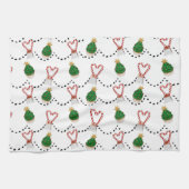 Candy Canes en Cupcakes Theedoek (Horizontaal)