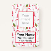 Candy Canes en Holly Badge (Voorkant)