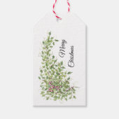 Candy Canes en Holly Cadeaulabel (Voorkant)