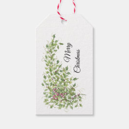 Candy Canes en Holly Cadeaulabel