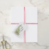 Candy Canes en Holly Cadeaulabel (Met Touw)