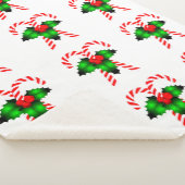 Candy Canes en Holly Sherpa Deken (3/4)