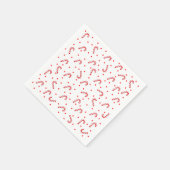 Candy Canes en Stippen Paper Napkins Servet (Hoek)