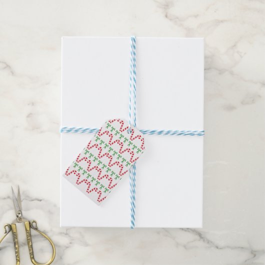 Candy Canes Gift Label Cadeaulabel (Met Touw)