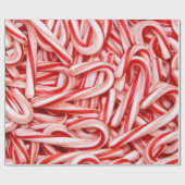 Candy Canes Gift Wrapping Paper Cadeaupapier (Vlak)