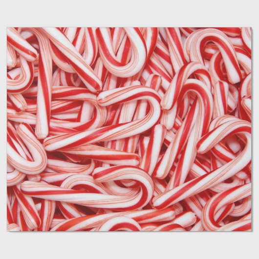 Candy Canes Gift Wrapping Paper Cadeaupapier (Vlak)