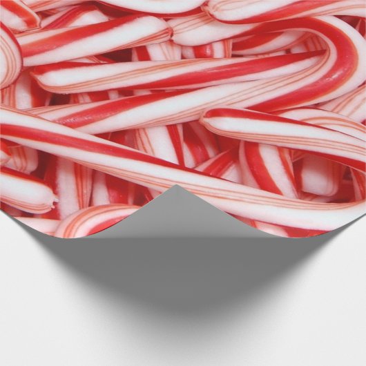 Candy Canes Gift Wrapping Paper Cadeaupapier (Hoek)