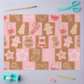 Candy Canes Gingerbread Heren Sterren Kerstmis Tissuepapier (Craft)
