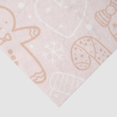 Candy Canes Gingerbread Heren Sterren Kerstmis Tissuepapier (Detail)