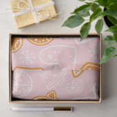 Candy Canes Gingerbread Heren Sterren Kerstmis Tissuepapier (Geschenk)