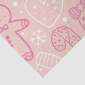 Candy Canes Gingerbread Heren Sterren Kerstmis Tissuepapier (Detail)