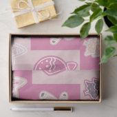 Candy Canes Gingerbread Heren Sterren Kerstmis Tissuepapier (Geschenk)