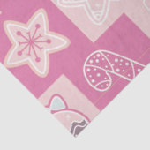 Candy Canes Gingerbread Heren Sterren Kerstmis Tissuepapier (Detail)