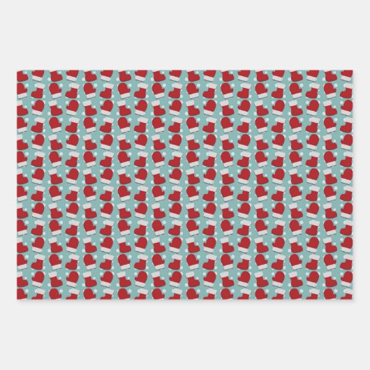 Candy Canes Gingerbread Mannen Stocking Kerstmis Inpakpapier Vel (Voorkant 2)