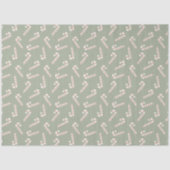 Candy Canes Green Christmas Tissuepapier (Voorkant)