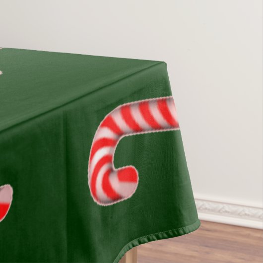 Candy Canes Green Tafelkleed (Voorbeeld)