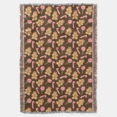 Candy Canes Holiday Pattern Deken (Voorkant Verticaal)