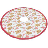 Candy Canes Holiday Pattern Kerstboom Rok (Gekanteld)