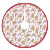 Candy Canes Holiday Pattern Kerstboom Rok (Voorkant)