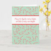 Candy Canes Kaart (Gele Bloem)