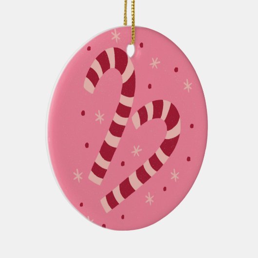 Candy canes keramisch ornament (Rechts)