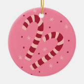 Candy canes keramisch ornament (Voorkant)