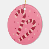 Candy canes keramisch ornament (Links)