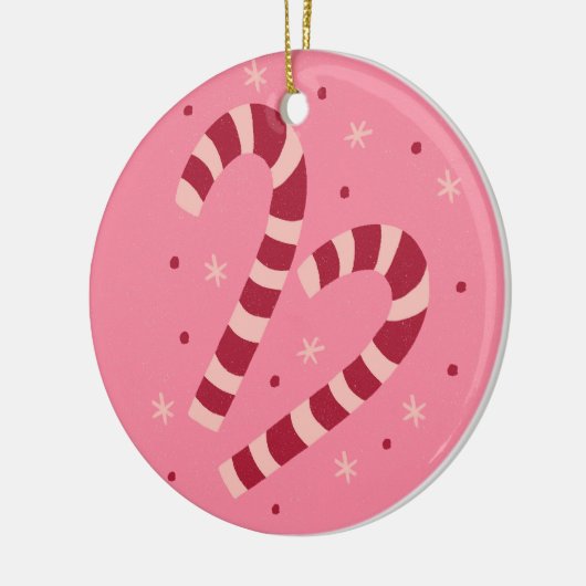 Candy canes keramisch ornament (Links)