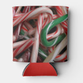 Candy Canes kerstfeestay White Green en Red Blikjeskoeler (Voorkant)