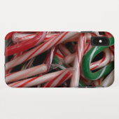 Candy Canes kerstfeestay White Green en Red Case-Mate iPhone Case (Achterkant (horizontaal))