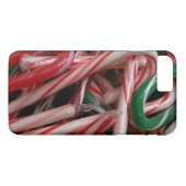 Candy Canes kerstfeestay White Green en Red Case-Mate iPhone Case (Achterkant (Horizontaal))