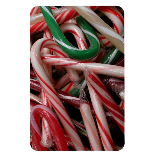 Candy Canes kerstfeestay White Green en Red Magneet (Verticaal)