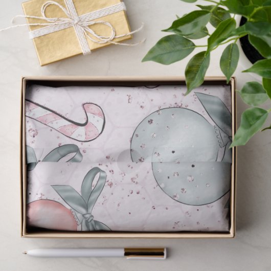 Candy Canes Kerstversiering Bows Kerstmis Tissuepapier (Geschenk)