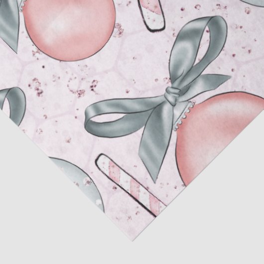 Candy Canes Kerstversiering Bows Kerstmis Tissuepapier (Detail)