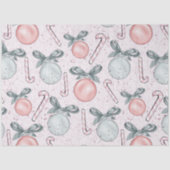 Candy Canes Kerstversiering Bows Kerstmis Tissuepapier (Voorkant)