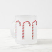 Candy Canes Marching Matglas Koffiemok (Voorkant links)