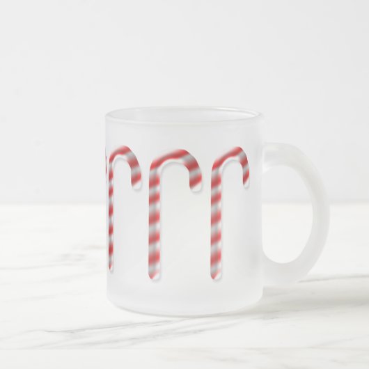 Candy Canes Marching Matglas Koffiemok (Rechts)