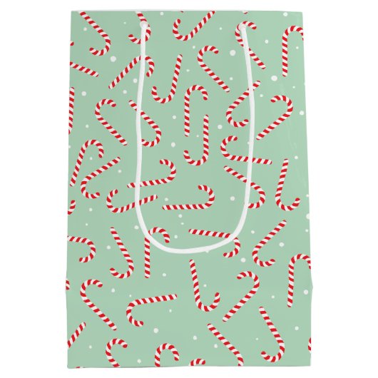 Candy Canes Medium Cadeauzakje (Achterkant)