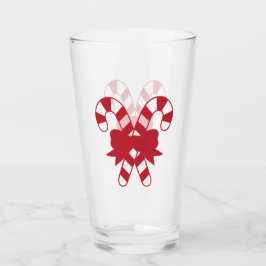 Candy Canes met boog Glas