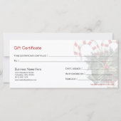 Candy Canes met cadeaubonnen en donkergroene boe (Achterkant)