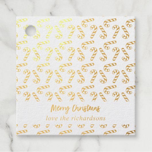 Candy Canes & Naam Bedankjes Labels (Voorkant)