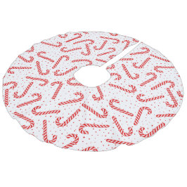 Candy Canes Ontwerp Kerstboom Rok Imitatie Linnen Kerstboom Kleed