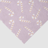 Candy Canes Paarse kerst Tissuepapier (Detail)