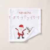 Candy Canes Pattern Bad Handdoek (Wasdoekje)