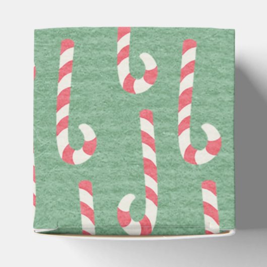 Candy Canes Pattern Bedankdoosjes (Bovenkant)