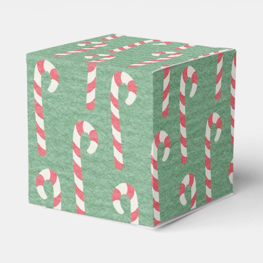Candy Canes Pattern Bedankdoosjes (Achterkant)