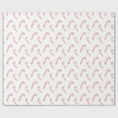 Candy Canes Pattern Cadeaupapier (Vlak)